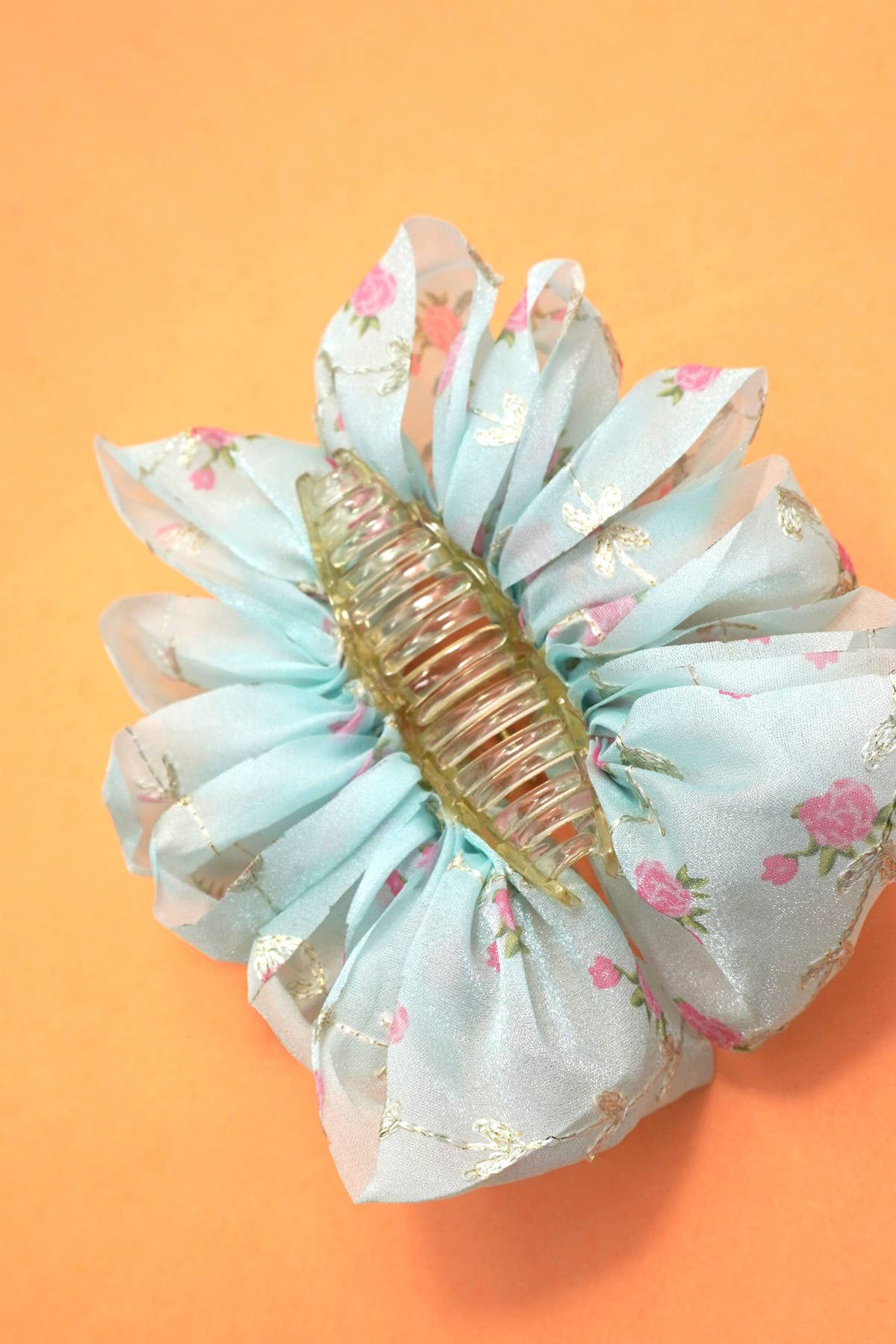 CLIP003 - Sheer Floral Claw Clip