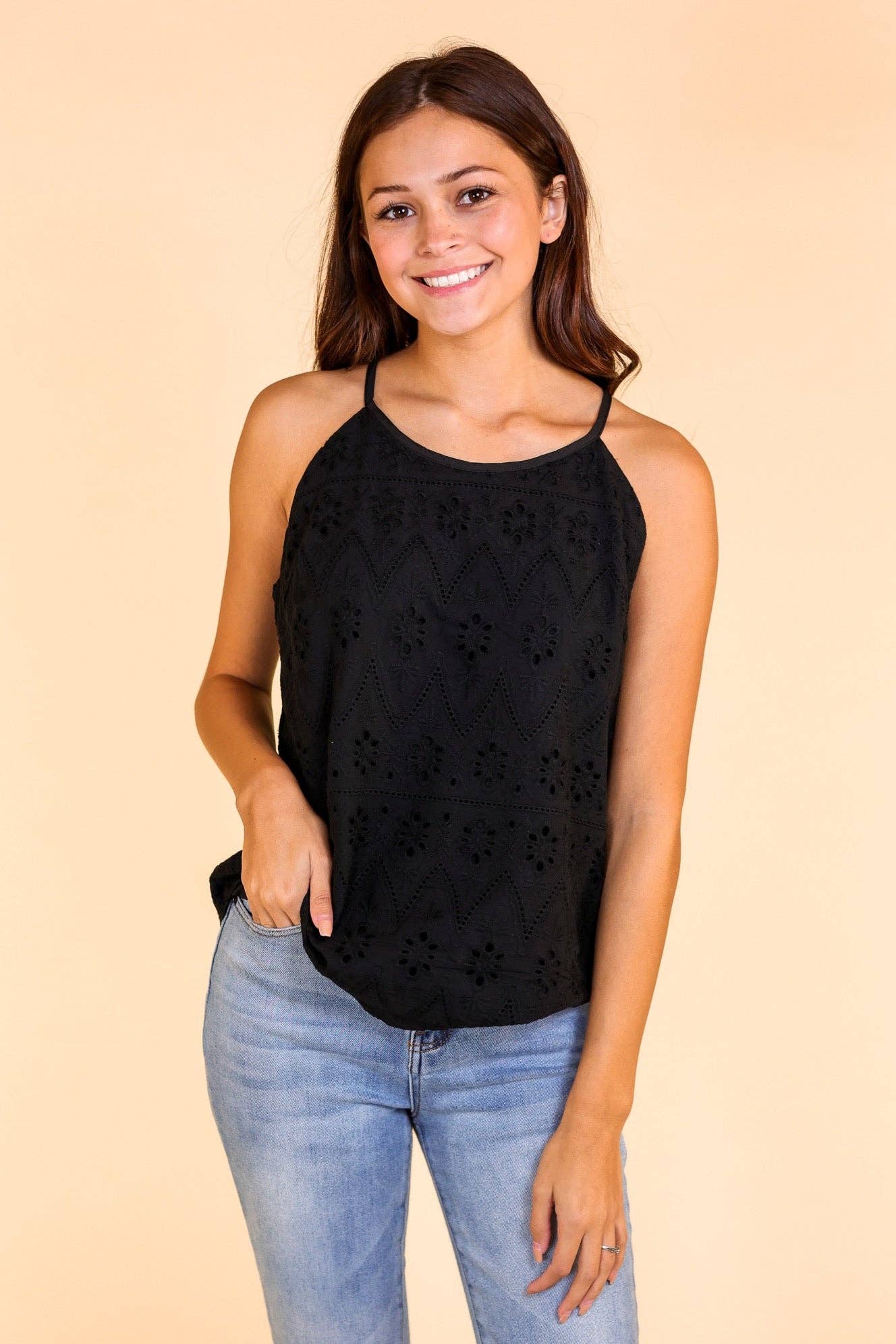 TOP108 The Yala Top in Black