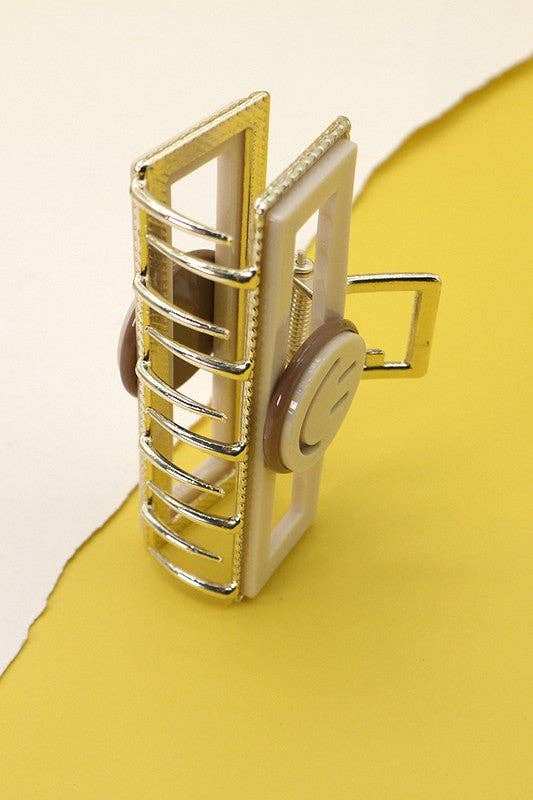 CLIP001 - SMILEY FACE CLAW CLIP