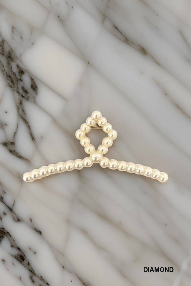 SI26361 Large Pearl Hair Claw Clip