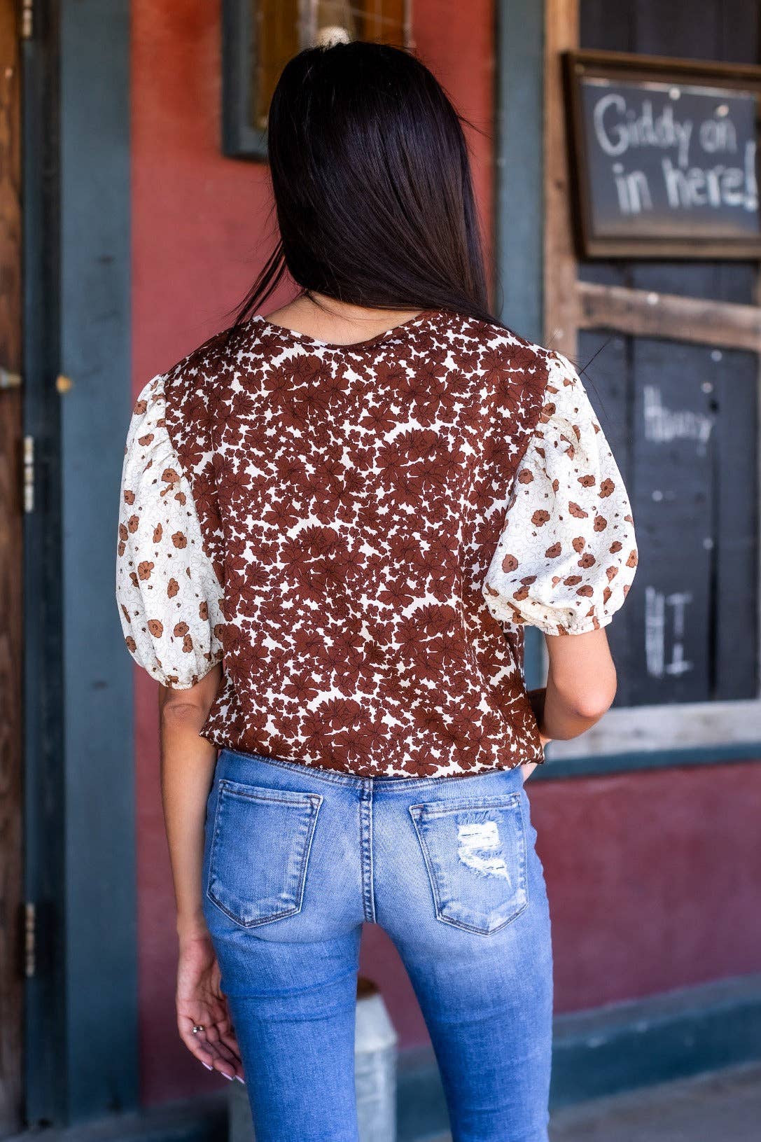 TOP101 Bountiful Blooms Blouse