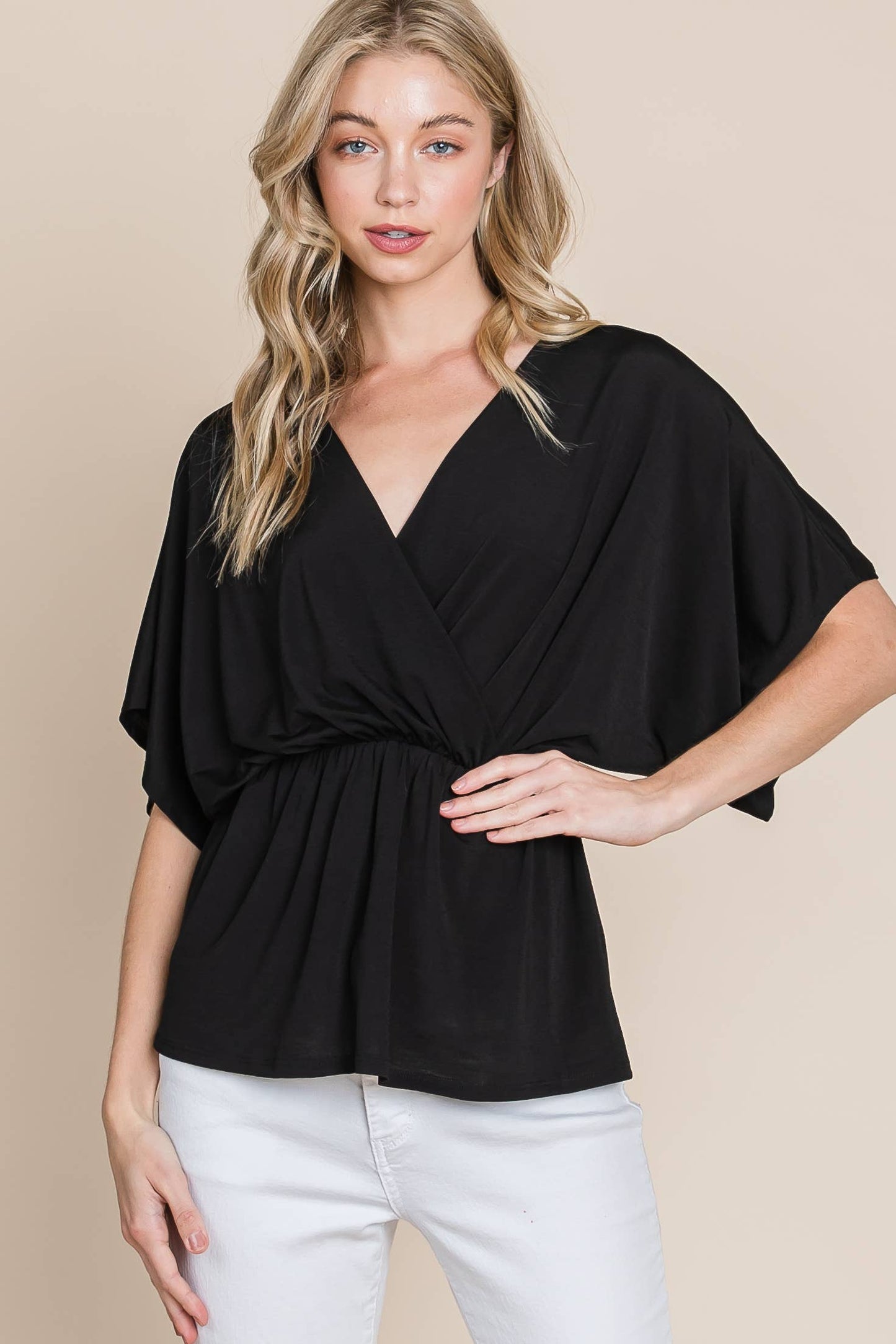 TA1822 Tunic Top, Black