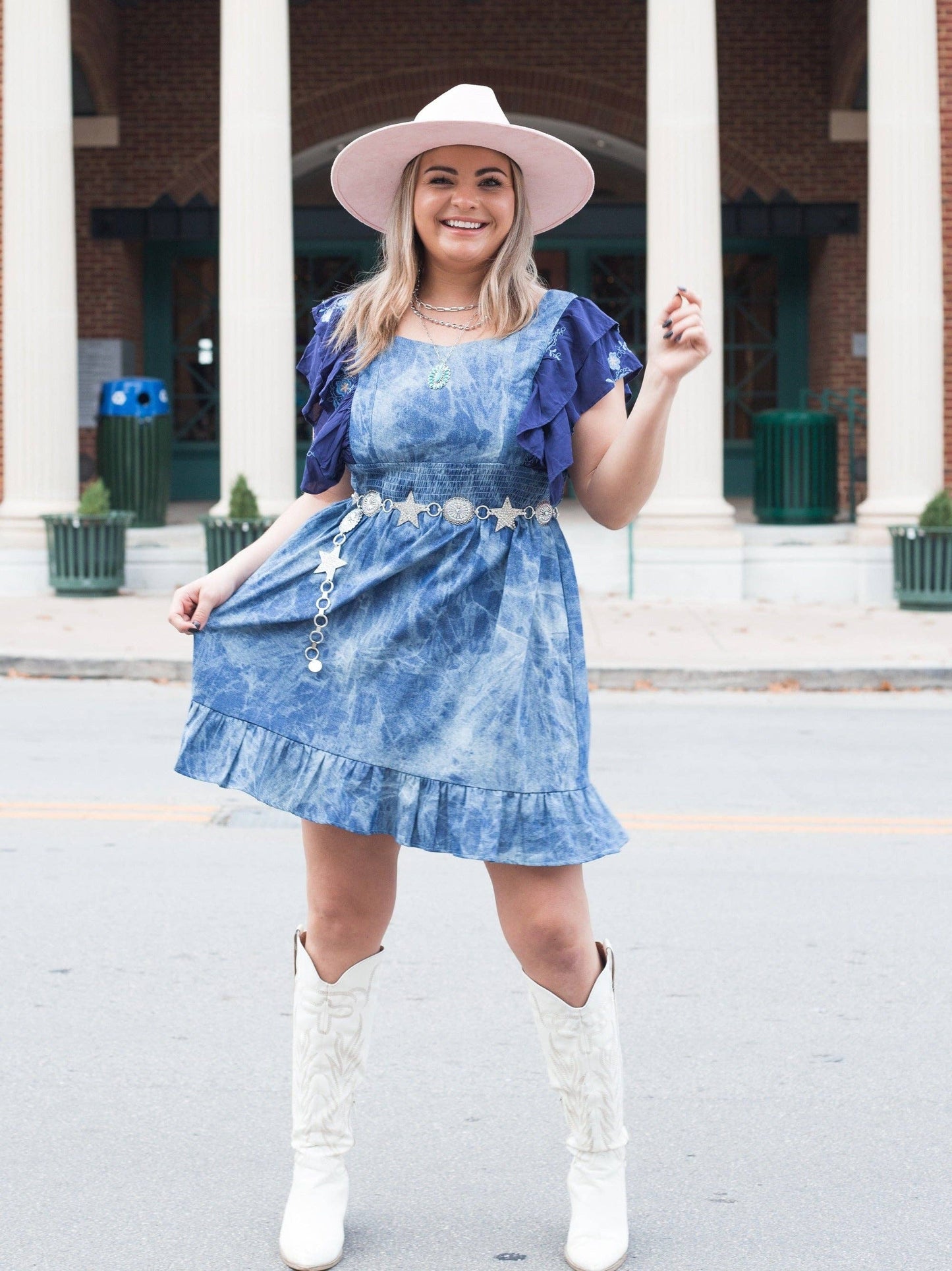 DRE100 Tie Back Rodeo Dress