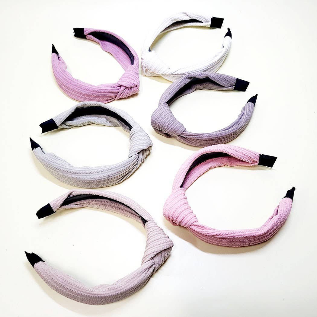 Hband101 - Pastel Linen Knot Headband