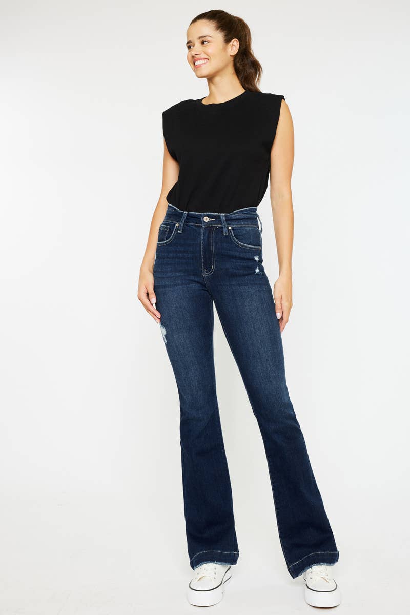 KC2550D - OPEN PACK HIGH RISE WIDE HEM BOOTCUT JEANS