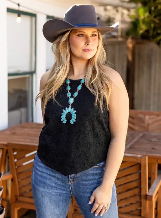 TOP108 The Yala Top in Black
