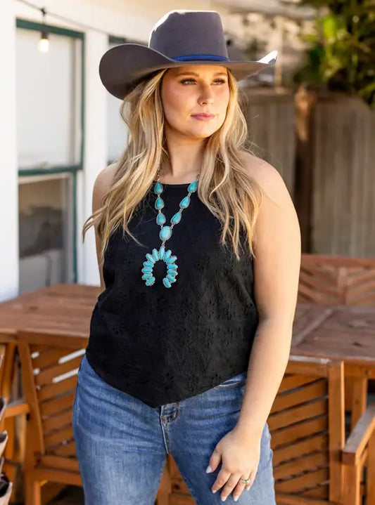 TOP108 The Yala Top in Black