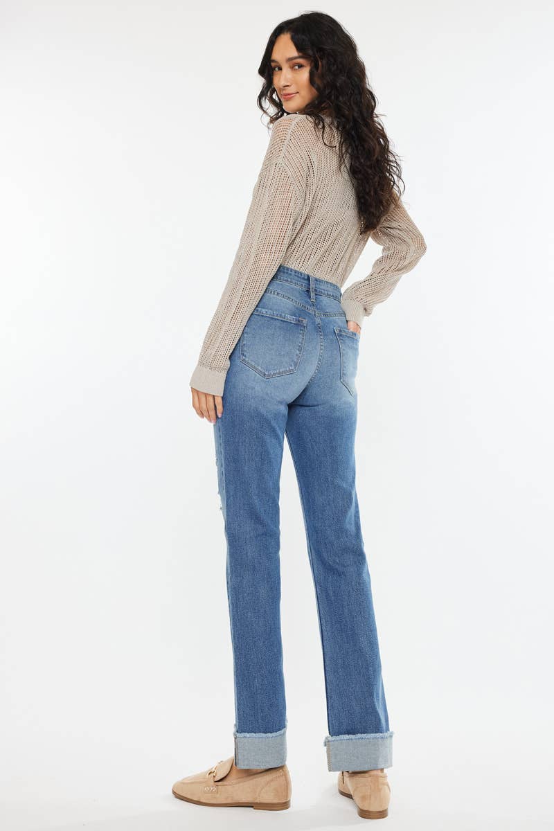 KC20065M - OPEN PACK HIGH RISE STRAIGHT JEANS