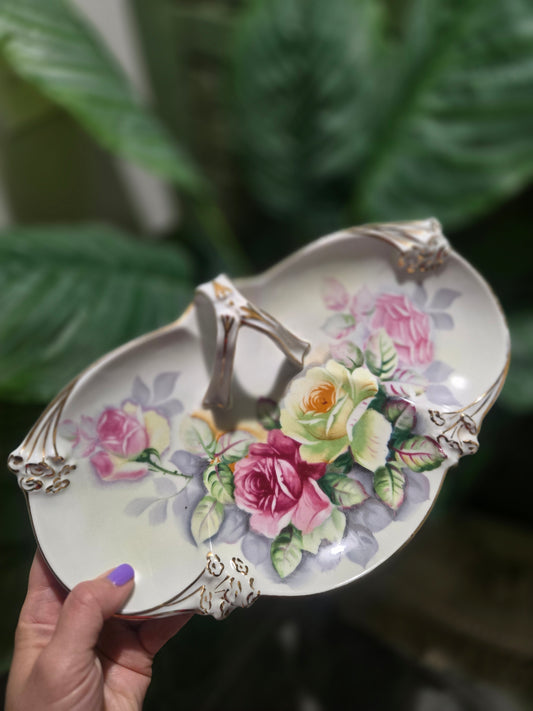 ACC100 - Vintage Floral Trinket Dish