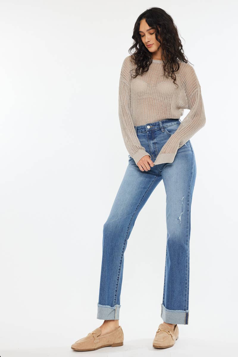 KC20065M - OPEN PACK HIGH RISE STRAIGHT JEANS
