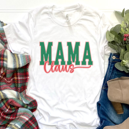Top164 - Mama Claus White T-shirt