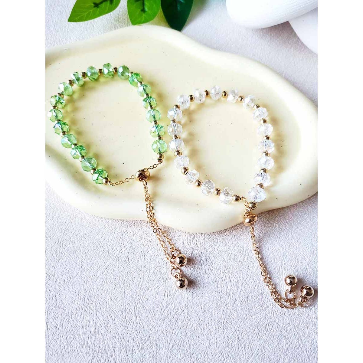 BRC003 - Assorted Colors of Beaded Adjustable Bracelet