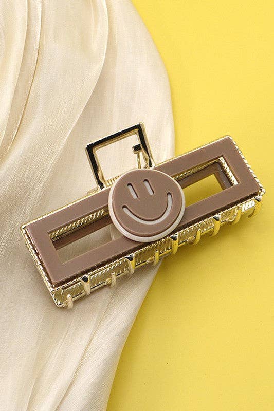 CLIP001 - SMILEY FACE CLAW CLIP