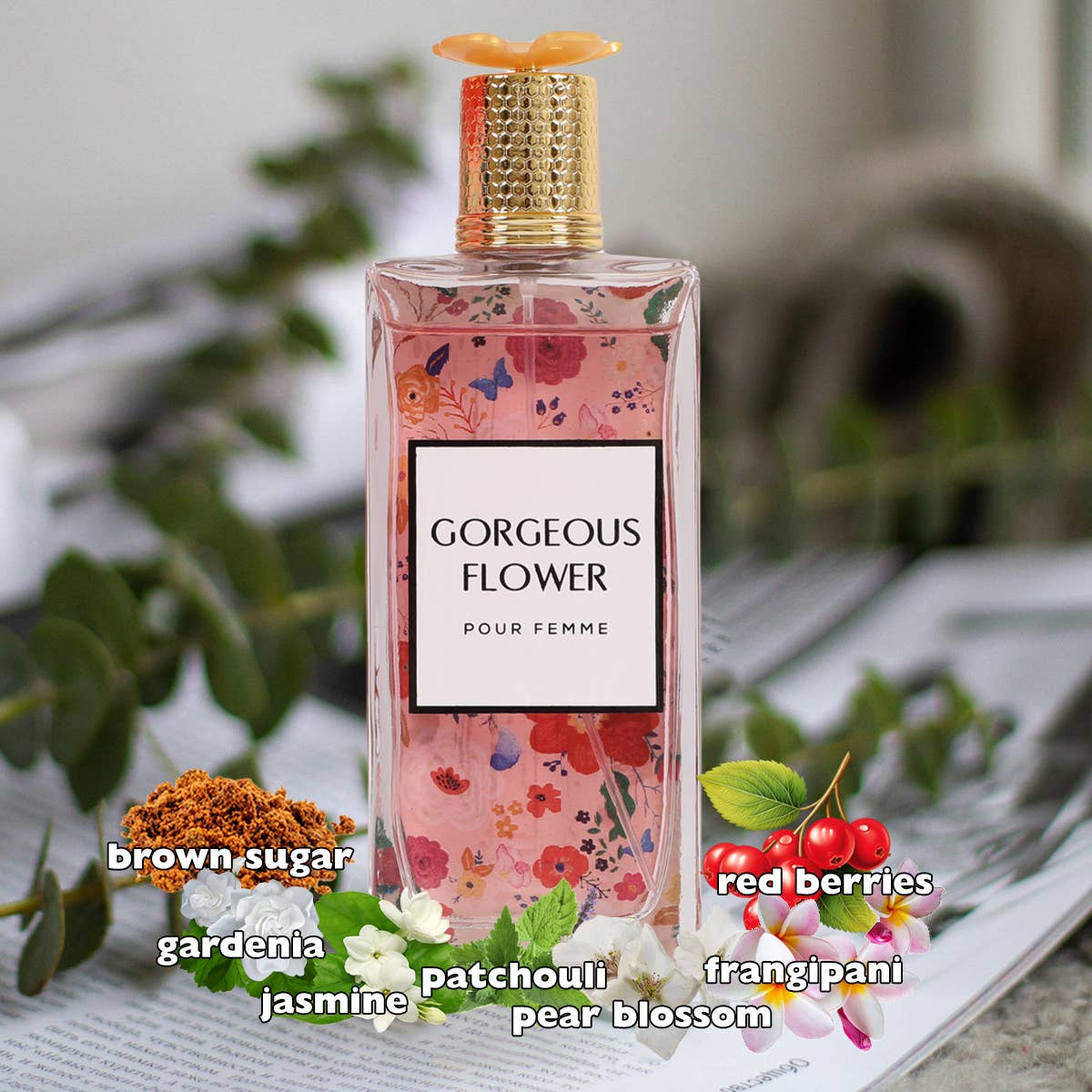 Perf111 - Gorgeous Flower Spray Perfume Eau De Parfum For Women