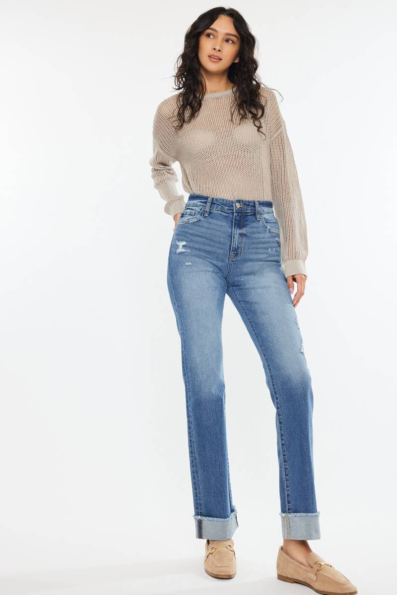 KC20065M - OPEN PACK HIGH RISE STRAIGHT JEANS