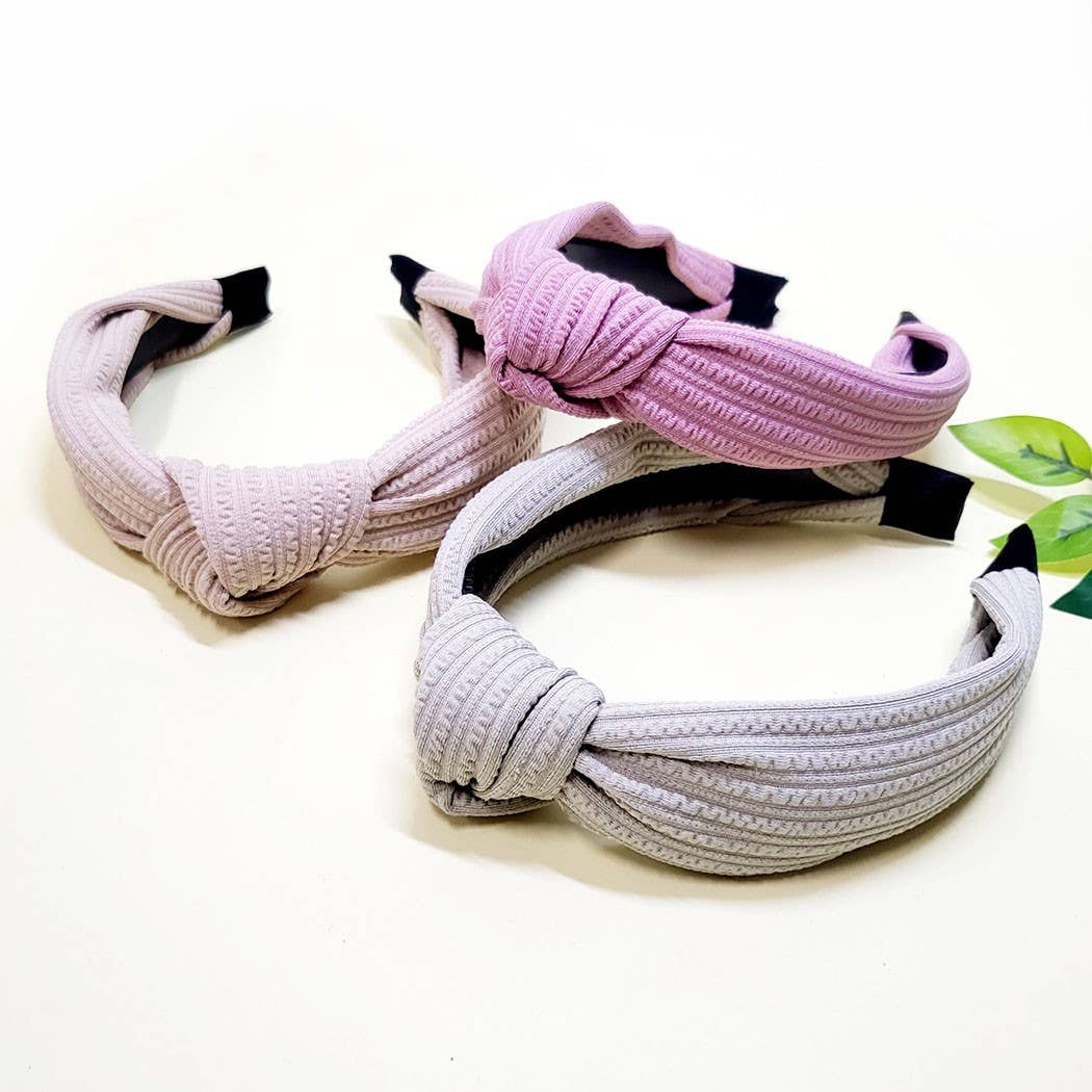 Hband101 - Pastel Linen Knot Headband