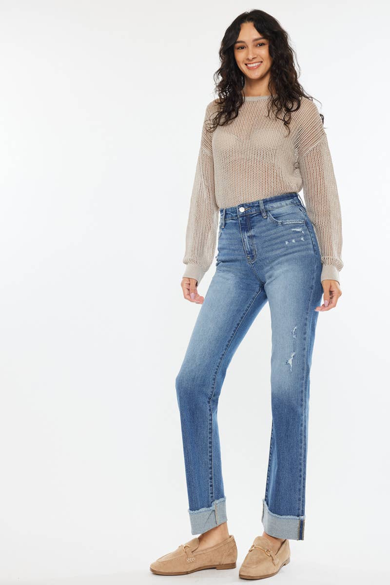 KC20065M - OPEN PACK HIGH RISE STRAIGHT JEANS