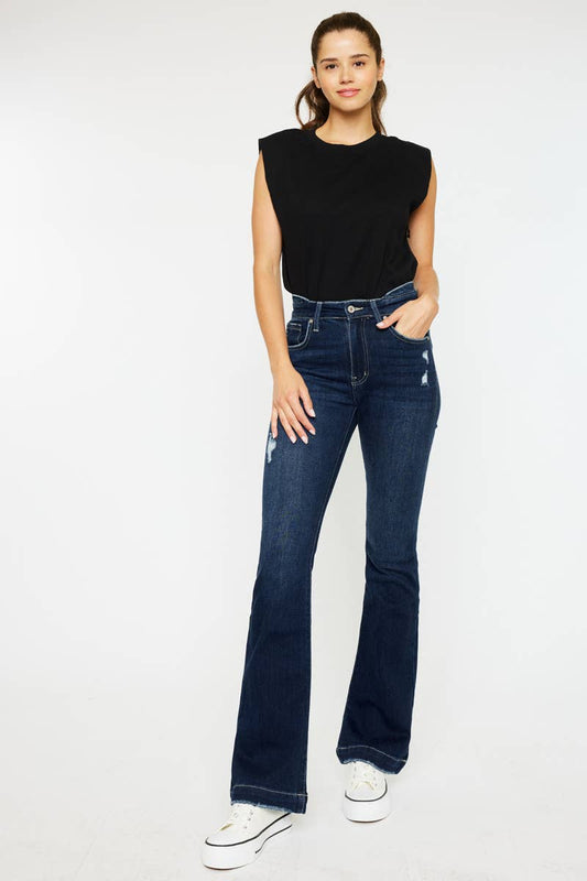 KC2550D - OPEN PACK HIGH RISE WIDE HEM BOOTCUT JEANS