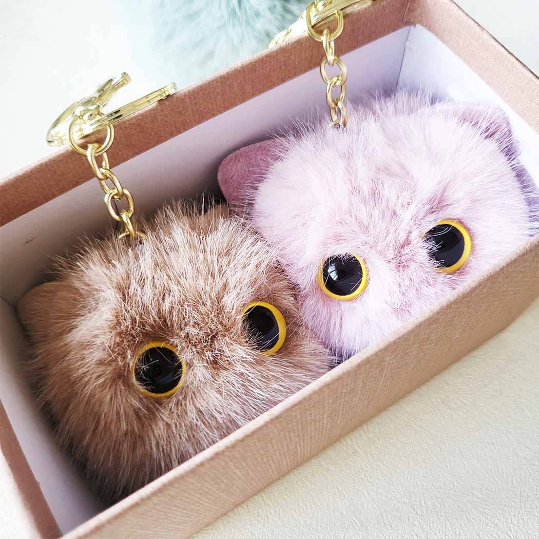 Acc103 - Cat PomPom Key Chain