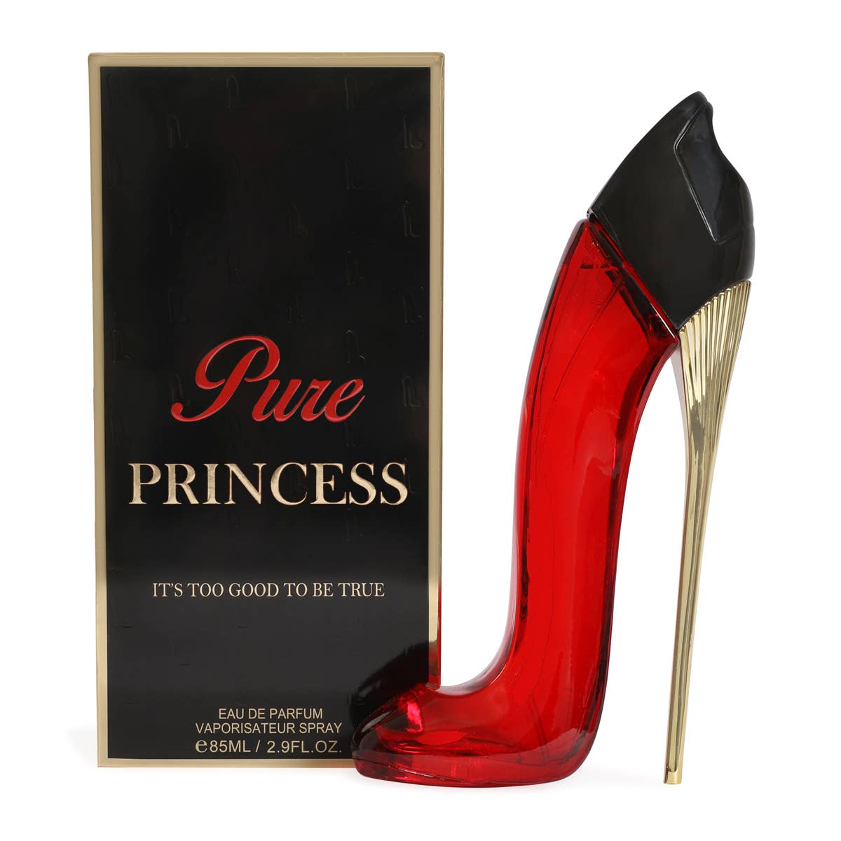Perf115 - Princess High Heels Red And Black Spray Perfume For Women