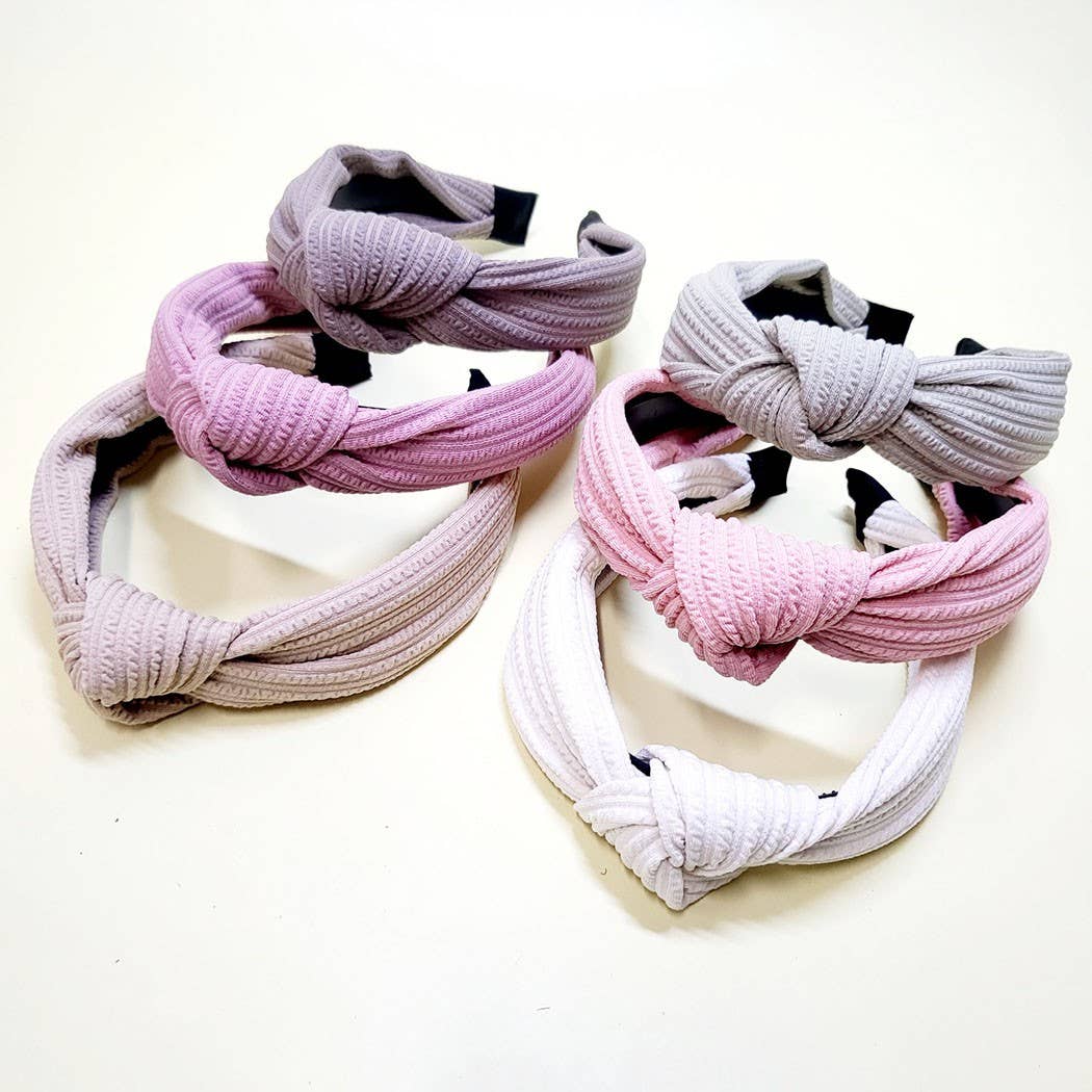 Hband101 - Pastel Linen Knot Headband