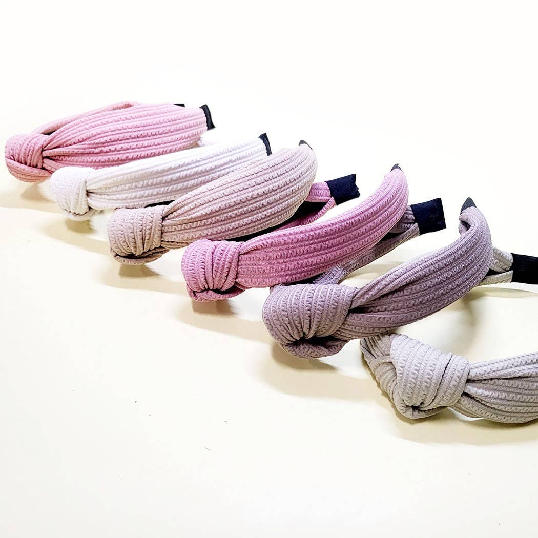 Hband101 - Pastel Linen Knot Headband