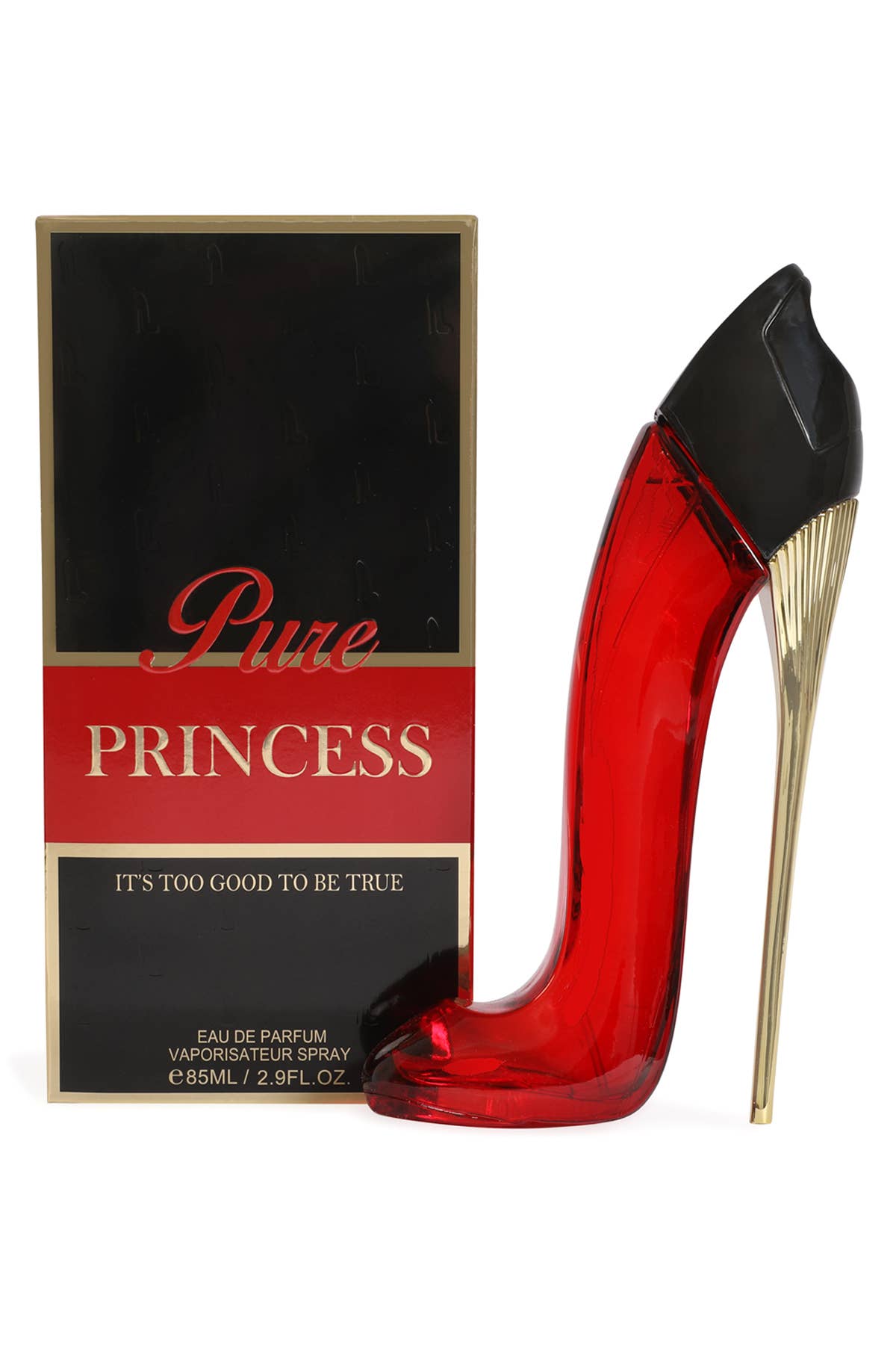 Perf115 - Princess High Heels Red And Black Spray Perfume For Women