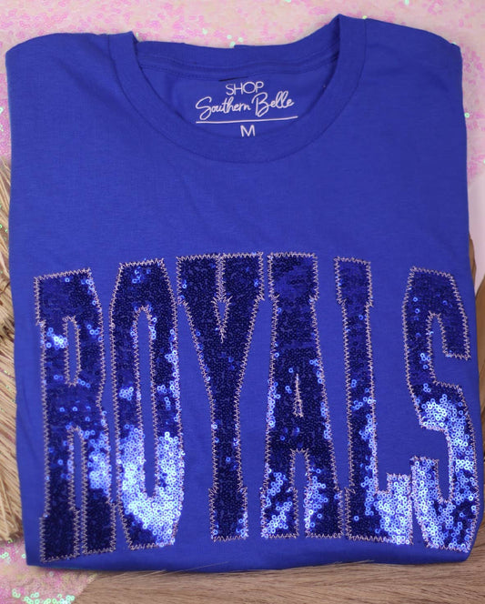 TOP142 - DOGS Navy Sequin T-shirt