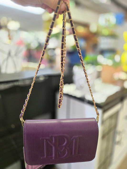 Bag 126 - Plum Badgley Mischka w/ Gold Accents