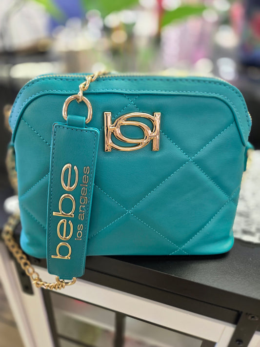 Bag 125 - BeBe Teal & Gold Crossbody
